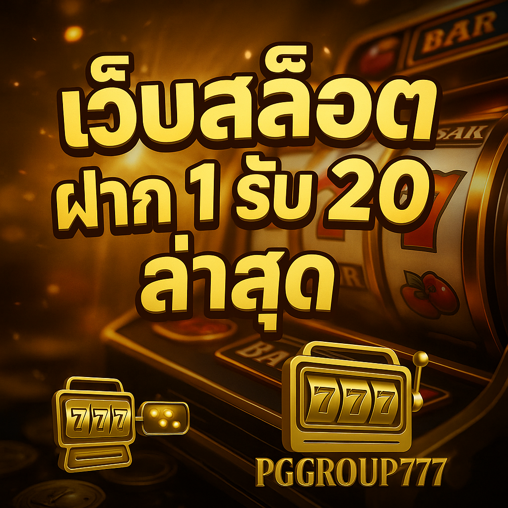 เว็บสล็อต ฝาก 1 รับ 20 ล่าสุด โปรคุ้มที่สุดจาก PGGROUP777 เล่นง่าย ถอนได้จริง